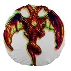 Demon Large 18  Premium Round Cushions by ShamanSociety