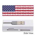 USA Flag Halloween Holiday Nightmare Stripes Memory Card Reader (Stick) Front