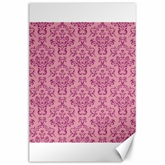 Victorian Pink Ornamental Canvas 24  X 36  by snowwhitegirl