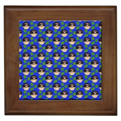 Frida Blue Framed Tiles by snowwhitegirl