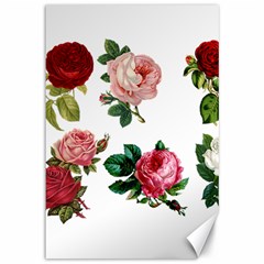 Roses 1770165 1920 Canvas 12  X 18  by vintage2030