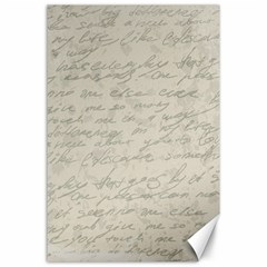 Handwritten Letter 2 Canvas 24  X 36  by vintage2030