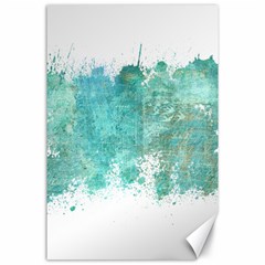 Splash Teal Canvas 24  X 36  by vintage2030