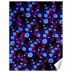 Purple Blue  Roses Canvas 12  X 16  by snowwhitegirl