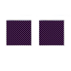 Little  Dots Purple Cufflinks (square) by snowwhitegirl