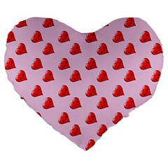 Kawai Hearts Large 19  Premium Heart Shape Cushions by snowwhitegirl