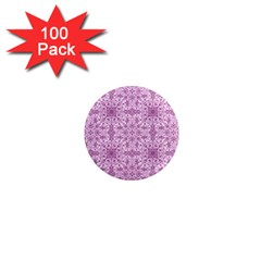 Ornamental Pink 1  Mini Magnets (100 Pack)  by snowwhitegirl