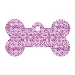 Ornamental Pink Dog Tag Bone (two Sides) by snowwhitegirl