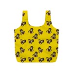 Girl With Popsicle Yello Full Print Recycle Bag (S) Back