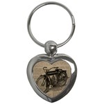 Bicycle Letter Key Chains (Heart)  Front