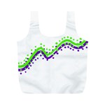 Wavy Line Design Full Print Recycle Bag (M) Front