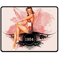 Retro 1112778 1920 Fleece Blanket (medium)  by vintage2030