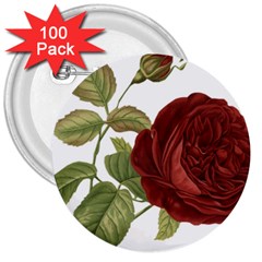 Rose 1077964 1280 3  Buttons (100 Pack)  by vintage2030