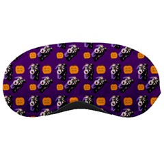 Halloween Skeleton Pumpkin Pattern Purple Sleeping Masks by snowwhitegirl