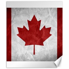 Canada Grunge Flag Canvas 8  X 10  by Valentinaart