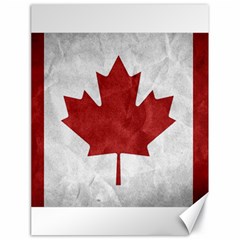 Canada Grunge Flag Canvas 18  X 24  by Valentinaart