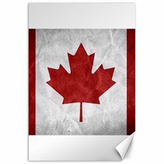 Canada Grunge Flag Canvas 20  X 30  by Valentinaart