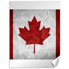 Canada Grunge Flag Canvas 36  X 48  by Valentinaart