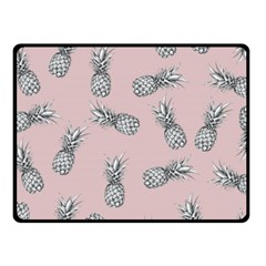 Pineapple Pattern Fleece Blanket (small) by Valentinaart