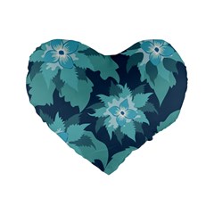 Graphic Design Wallpaper Abstract Standard 16  Premium Heart Shape Cushions by Simbadda