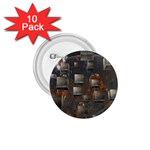 Background Metal Pattern Texture 1.75  Buttons (10 pack) Front