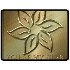 You Are My Star Fleece Blanket (large)  by NSGLOBALDESIGNS2