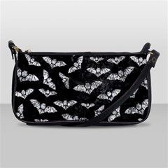 Vintage Halloween Bat Pattern Shoulder Clutch Bag by Valentinaart