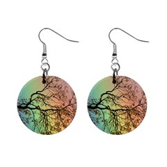 Rainbow Branch Boxer Shorts Mini Button Earrings by Simbadda