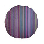 Broken TV Screen Standard 15  Premium Round Cushions Back