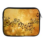 Wonderful Vintage Design With Floral Elements Apple iPad 2/3/4 Zipper Cases Front