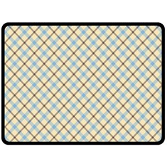 Plaid 2 Fleece Blanket (large)  by dressshop