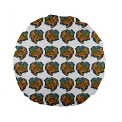 Tommyturt Standard 15  Premium Flano Round Cushions by ArtByAng