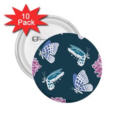 Butterfly  2 25  Buttons (10 Pack)  by Hansue