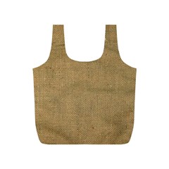 Burlap Coffee Sack Grunge Knit Look Full Print Recycle Bag (s) by dressshop