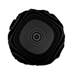 Digital Art Background Black White Standard 15  Premium Flano Round Cushions Front