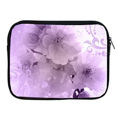 Wonderful Flowers In Soft Violet Colors Apple Ipad 2/3/4 Zipper Cases by FantasyWorld7