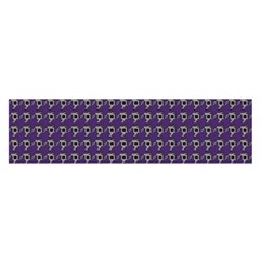 Luv Machine Robot Houndstooth Pattern (purple) Satin Scarf (oblong) by emilyzragz