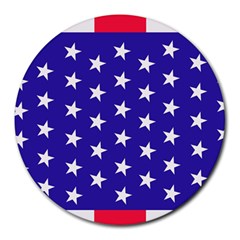 Day Independence July Background Round Mousepads by Sapixe