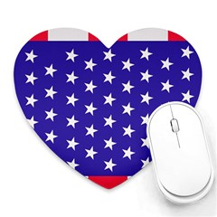 Day Independence July Background Heart Mousepads by Sapixe