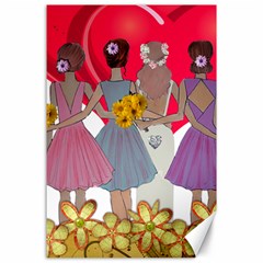 Girl Power Canvas 24  X 36  by burpdesignsA