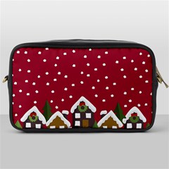 Winter Idyll Toiletries Bag (one Side) by Valentinaart