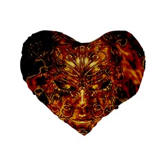 Vulcano Poster Artwork Standard 16  Premium Heart Shape Cushions by dflcprintsclothing