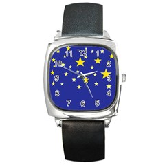 Digitalstars Square Metal Watch by lwdstudio