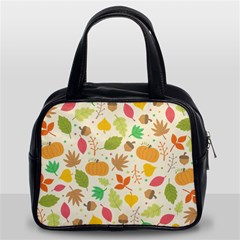 Thanksgiving Pattern Classic Handbag (two Sides) by Valentinaart