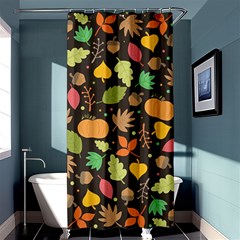 Thanksgiving Pattern Shower Curtain 36  X 72  (stall)  by Valentinaart