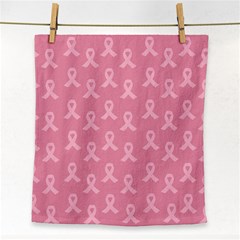 Pink Ribbon - Breast Cancer Awareness Month Face Towel by Valentinaart