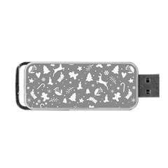 Christmas Pattern Portable Usb Flash (two Sides) by Valentinaart