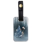 Christmas, Cute Giraffe With Bird Luggage Tags (One Side)  Front