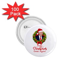 Make Christmas Great Again With Trump Face Maga 1 75  Buttons (100 Pack)  by snek