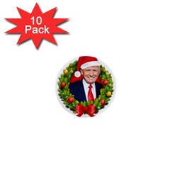 Trump Wraith Make Christmas Trump Only Sticker Trump Wrait Pattern13k Red Only 1  Mini Buttons (10 Pack)  by snek